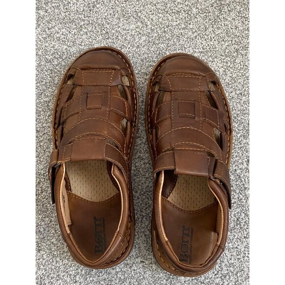 BORN Men's Leather Fisherman Sandals  Size 8 - Picture 3 of 10